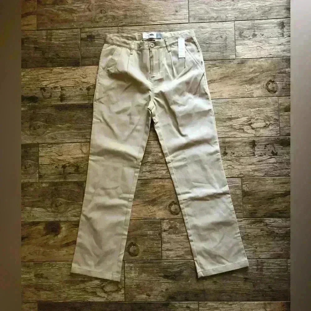 Old Navy Straight Droit Pleated uniform pants youth boy size 12 regular